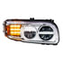 35795 by UNITED PACIFIC - LED Chrome Headlight with Turn/Position Light Bar for 2008-2023 Peterbilt 389 - Passenger Side