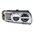 35795 by UNITED PACIFIC - LED Chrome Headlight with Turn/Position Light Bar for 2008-2023 Peterbilt 389 - Passenger Side