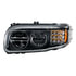 35796 by UNITED PACIFIC - LED Blackout Headlight with Turn/Position Light Bar for 2008-2023 Peterbilt 389 - Driver Side