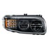 35797 by UNITED PACIFIC - LED Blackout Headlight with Turn/Position Light Bar for 2008-2023 Peterbilt 389 - Passenger Side