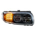35797 by UNITED PACIFIC - LED Blackout Headlight with Turn/Position Light Bar for 2008-2023 Peterbilt 389 - Passenger Side