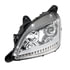 35812 by UNITED PACIFIC - Chrome Projection Headlight with Signal/Position Light Bar for 2012-21 Peterbilt 579 - Driver Side