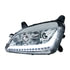 35812 by UNITED PACIFIC - Chrome Projection Headlight with Signal/Position Light Bar for 2012-21 Peterbilt 579 - Driver Side
