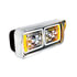35824 by UNITED PACIFIC - 10 High Power LED Chrome Projection Headlight with Turn Signal/Position Light Bar - Passenger Side