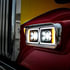 35826 by UNITED PACIFIC - 10 High Power LED Blackout Projection Headlight with Turn Signal/Position Light Bar - Passenger Side