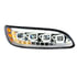 35842 by UNITED PACIFIC - Headlight Assembly - Passenger Side (RH), Chrome Quad-LED, LED DRL, Sequential Signal