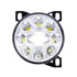 35855 by UNITED PACIFIC - Projector Fog Light - Chrome, with LED Position Lights & Aluminum Housing