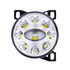 35855 by UNITED PACIFIC - Projector Fog Light - Chrome, with LED Position Lights & Aluminum Housing