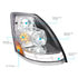 35894 by UNITED PACIFIC - Headlight - R/H, Chrome, LED, with ABS Rear Housing, with Dual Color LED Light Bars