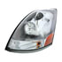 35901 by UNITED PACIFIC - Competition Series Headlight Assembly - LH, Chrome Housing, High/Low Beam, H11/HB3/3157/914 Bulb, with Signal Light, Aerodynamic Lens Design