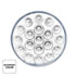 35950 by UNITED PACIFIC - 4" Round Double Fury Stop and Turn Light with 19 Red and White LED Clear Lens