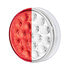 35950 by UNITED PACIFIC - 4" Round Double Fury Stop and Turn Light with 19 Red and White LED Clear Lens