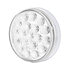 35950 by UNITED PACIFIC - 4" Round Double Fury Stop and Turn Light with 19 Red and White LED Clear Lens