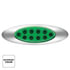35956 by UNITED PACIFIC - Clearance Light - (10) Green LED, Clear Lens, Oval, Double Fury Light