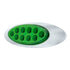 35956 by UNITED PACIFIC - Clearance Light - (10) Green LED, Clear Lens, Oval, Double Fury Light