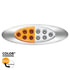 35959 by UNITED PACIFIC - Clearance Light - (10) Amber LED, White Lens, Oval, Double Fury Light