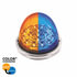 35974 by UNITED PACIFIC - Marker Light - (17) Amber and Blue LED, Clear Lens, Double Fury, Watermelon Style