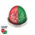 35980 by UNITED PACIFIC - Marker Light - (17) Red and Green LED, Clear Lens, Double Fury, Watermelon Style