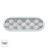 36114 by UNITED PACIFIC - Fury Light - 13 LED 6" Oval Double (Stop & Turn), Red & White LED/Clear Lens