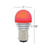 36470 by UNITED PACIFIC - Multi-Purpose Light Bulb - High Power 1157 LED Bulb, Red