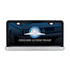 36482 by UNITED PACIFIC - License Plate Frame - Black, with 24 LED 12" "Glo" Light Bar, Amber LED/Clear Lens