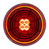 36564 by UNITED PACIFIC - Brake / Tail / Turn Signal Light - 4 in., Round, Red Abyss Lens, 13 White LEDs, DOT SAE Approved