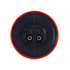 36575 by UNITED PACIFIC - Clearance/Marker Light - 4 LED, 2" Round, Abyss Lens Design, with Plastic Housing, Red LED/Red Lens
