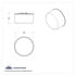 36574 by UNITED PACIFIC - Clearance/Marker Light - 4 LED, 2" Round, Abyss Lens Design, with Plastic Housing, Amber LED/Amber Lens