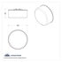 36580 by UNITED PACIFIC - Clearance/Marker Light - 4 LED, 2-1/2" Round, Abyss Lens Design, with Plastic Housing, Red LED/Red Lens