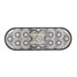36610 by UNITED PACIFIC - Brake/Tail/Turn Signal Light - 6" Oval Combo Light, with 14 LED Stop, Turn & Tail & 16 LED Back-Up, Red LED/Clear Lens