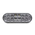 36610 by UNITED PACIFIC - Brake/Tail/Turn Signal Light - 6" Oval Combo Light, with 14 LED Stop, Turn & Tail & 16 LED Back-Up, Red LED/Clear Lens