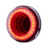 36654B by UNITED PACIFIC - Brake / Tail / Turn Signal Light - Bulk, 4" Round Mirage Light, 24 LED, Red LED/Clear Lens