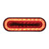 36664 by UNITED PACIFIC - Brake/Tail/Turn Signal Light - 24 LED 6" Oval Mirage, Red LED/Clear Lens