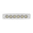 36684B by UNITED PACIFIC - Multi-Purpose Warning Light - 6 High Power LED Super Thin Warning Light, White LED/Clear Lens