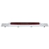 United Pacific 36712 Mud Flap Hanger Mud Flap Hanger - Mud Flap Plate, Top, Chrome, with 19 LED 17" Light Bar & Bezel, Red