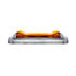 36819 by UNITED PACIFIC - Clearance/Marker Light - 4 LED Saber, Amber LED/Amber Lens, Rectangle Design, With Chrome Bezel
