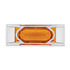 36893 by UNITED PACIFIC - Clearance/Marker Light, with Chrome Bezel, 16 LED, Reflector, Amber LED,/Amber Lens