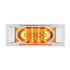 36893 by UNITED PACIFIC - Clearance/Marker Light, with Chrome Bezel, 16 LED, Reflector, Amber LED,/Amber Lens