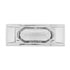 36896 by UNITED PACIFIC - Clearance/Marker Light, with Chrome Bezel, 16 LED, Reflector, Red LED,/Clear Lens