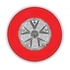 36922B by UNITED PACIFIC - Brake / Tail / Turn Signal Light - Bulk, 4" Round GloLight, 18 LED, Red LED/Lens
