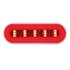 36924BRK by UNITED PACIFIC - Brake/Tail/Turn Signal Light - 22 LED 6" Oval "Glo" Halo, Kit, Red LED/Red Lens