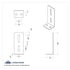 36942B by UNITED PACIFIC - Light Bar Bracket - L Bracket, for LED Light Bar
