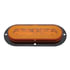 36954 by UNITED PACIFIC - Turn Signal Light - 22 LED 6" Oval Flange Mount "Glo", Amber LED/Amber Lens