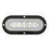 36956 by UNITED PACIFIC - Turn Signal Light - 22 LED 6" Oval Flange Mount "Glo", Amber LED/Clear Lens