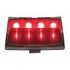 37094 by UNITED PACIFIC - Fender Tip Light - 8 LED, Red LED/Smoke Lens, Fits Harley Davidson Housing