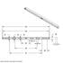 United Pacific 37113 Mud Flap Hanger Mud Flap Hanger - Mud Flap Plate, Top, Chrome, with Four 19 LED 24" Reflector Light