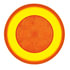 37133 by UNITED PACIFIC - Brake/Tail/Turn Signal Light - LED 4" Round Stop/Turn/Tail "Glo" Light Amber