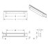 37166 by UNITED PACIFIC - Conspicuity Reflector Plate Light - 10 LED, with Red Reflector, Red LED/Red Lens