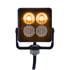 37186B by UNITED PACIFIC - Multi-Purpose Warning Light - 4 High Power LED Square Warning Lighthead, Amber LED