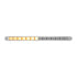 37190 by UNITED PACIFIC - Multi-Purpose Warning Light - 14 LED 12" Auxiliary Warning Light Bar, with Bezel, Amber LED/Clear Lens